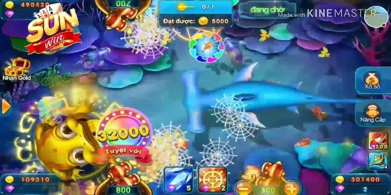 Bắn Cá Ocean War - Trải Nghiệm Săn Thưởng Đỉnh Cao 2026 3 Sunwin Hệ thống sinh vật biển đa dạng, bạt ngàn trong trò chơi