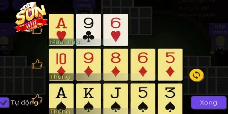 Anh em nên sắp xếp các lá bài một cách hợp lý 