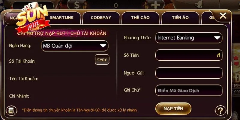 Nạp Tiền Sunwin - Xác Thực Nhanh, Nhập Cuộc Đơn Giản 12 Sunwin Hệ thống nạp tiền Sunwin được đánh giá cao nhờ nhiều ưu điểm nổi bật