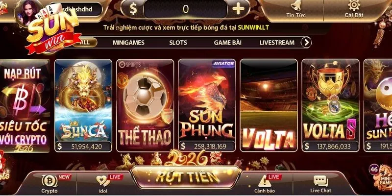 Nạp Tiền Sunwin - Xác Thực Nhanh, Nhập Cuộc Đơn Giản 10 Sunwin Trước tiên anh em cần truy cập vào trang chủ hệ thống