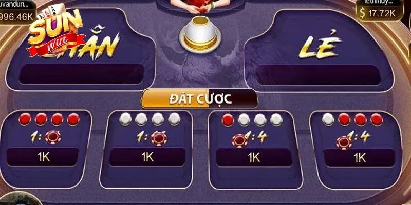 Quy Luật Xóc Đĩa Và Kinh Nghiệm Chơi Giúp Tăng Cơ Hội Thắng 3 Sunwin Một số các cửa cược phổ biến trong game Xóc đĩa
