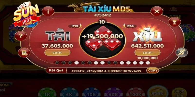 Tài Xỉu MD5 là phiên bản Tài Xỉu trực tuyến hiện đại, minh bạch, hấp dẫn